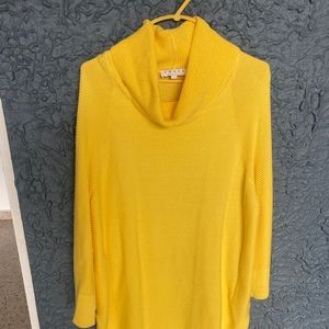Chaus Sweatshirt - Yellow Sz Small